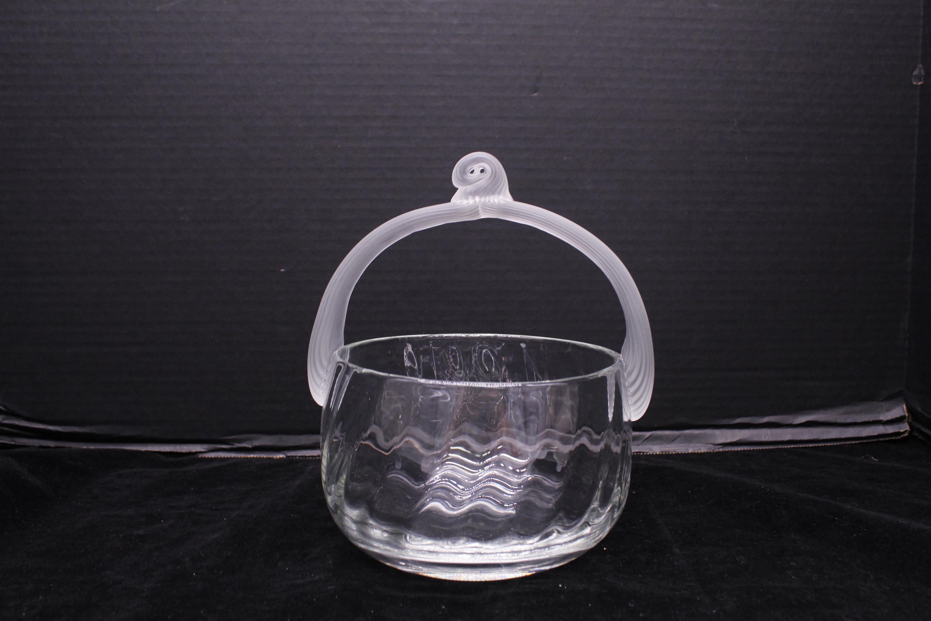 工芸品 VINTAGE LALIQUE Vintage Lalique Frosted Crystal Sparrow Bird Figurine (note