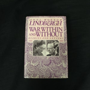 Vintage Lindbergh Anne Morrow 1980s First Ed &#39;War Within and Without&#39; Book (V1261)