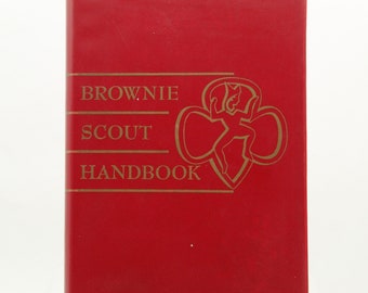 Vintage Brownie Scout 1951 Red Covered Handbook (V1555)