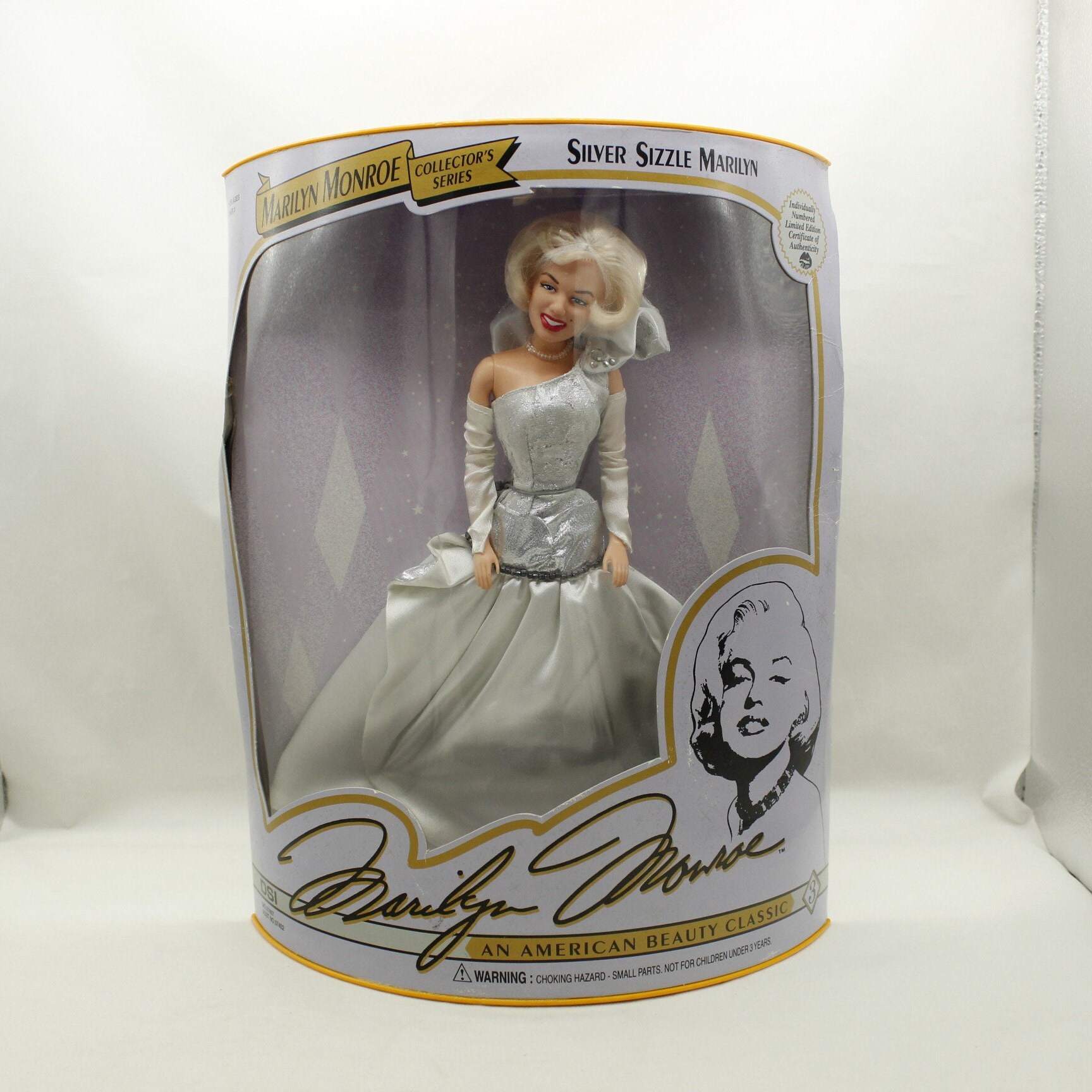 Vintage Marilyn Monroe Silver Sizzle Barbie Like in Damaged