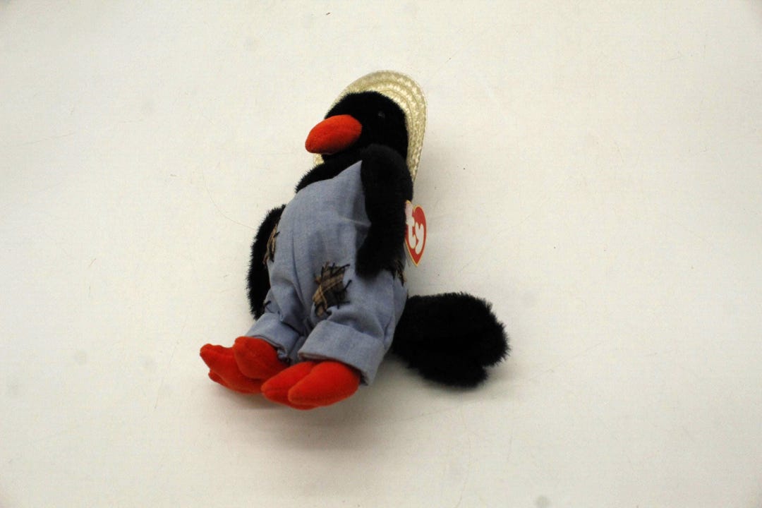 Vintage Beanie Baby Ty 'cawley' Garden Crow Plush (S3366) - Etsy