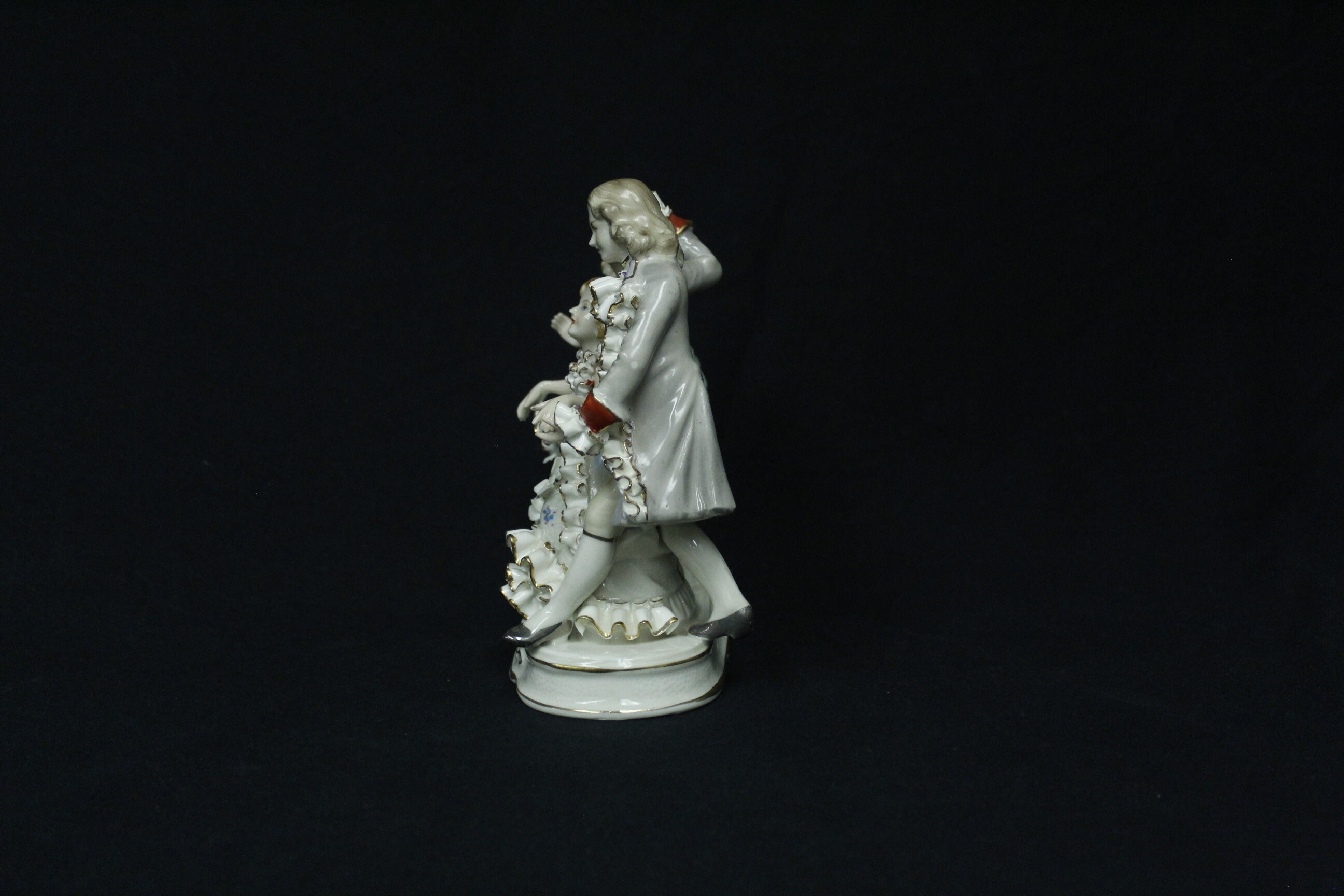【中古】 Classical Collections： Ballet ClassicalCollections：Ballet Vintage Exquisite 'ballet Dancers' Victorian Statuette Bone