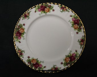 Vintage Royal Albert England Old Country Roses Dinner Plates (V4097)