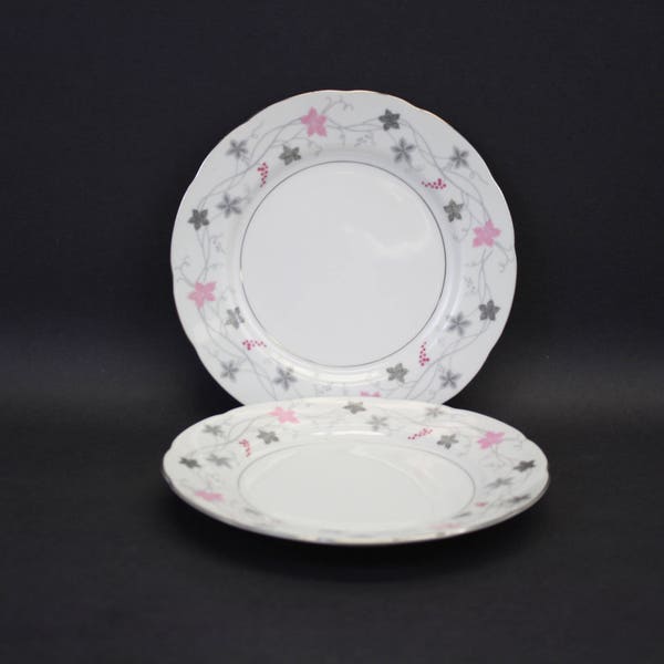 Vintage Crescent China 'Twilight' Salad Plates, Set of 2 (E6104)