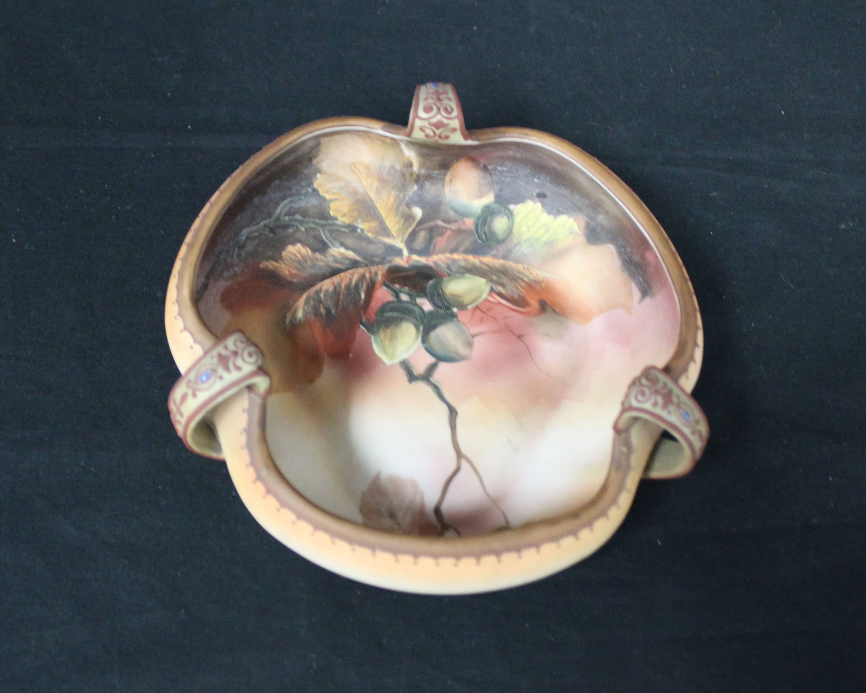 Vintage Nippon Autumn Acorn Bowl With Three Handles (V603) - Etsy