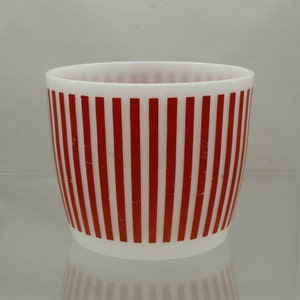 Vintage Rare Hazel Atlas Candy Stripe Ice Bucket (V7543)