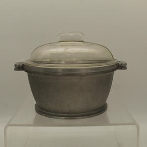 Vintage Guardian Service Dome Cooker With Insert and Glass Lid, Set of 3 (S1610)