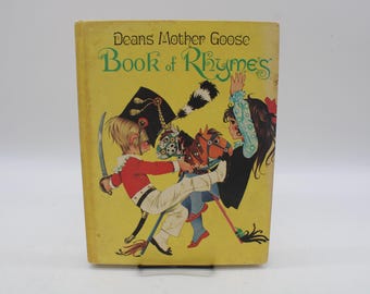 Vintage Dean's Mother Goose Book of Rhymes 1977 Edition Hardcover (S4574)