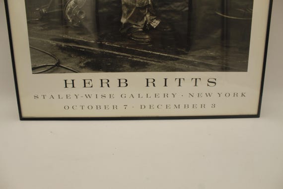 HERB RITTS ポスター額付き Vintage 1984 Herbs Ritts NY Staley-wise Gallery Framed