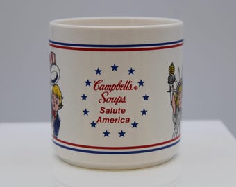 Vintage Campbell Soup USA Salute America Mug (S4615)