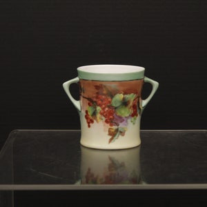 Vintage Bavarian Jam Jar Porcelain Hand Painted (V2346)
