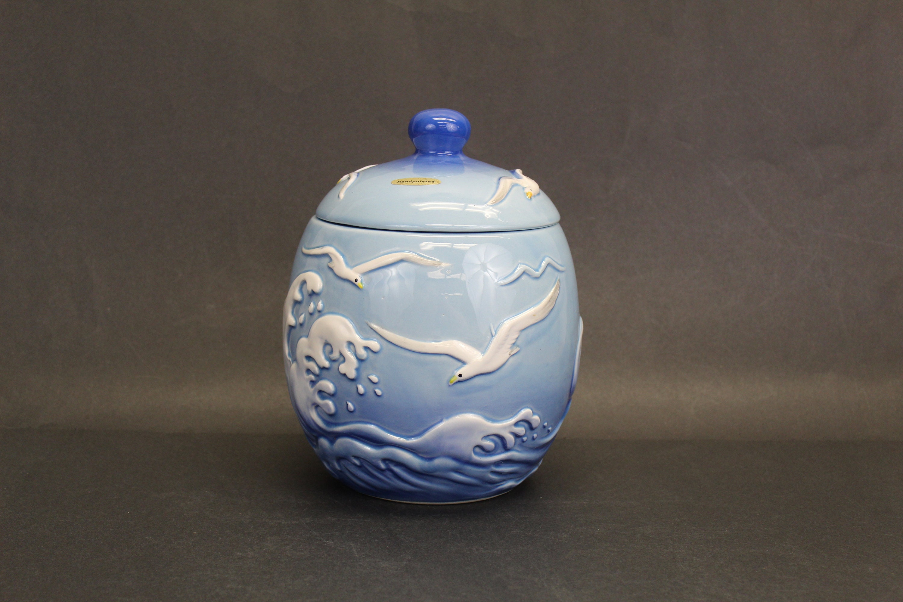 Vintage Otagiri Ocean Wave & Seagull Cookie Jar (V162) - Etsy