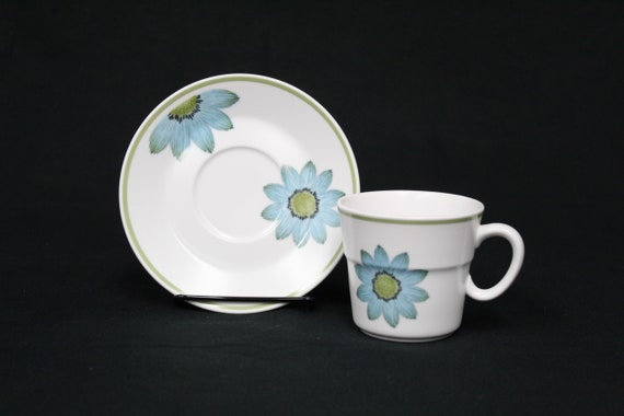 Vintage Noritake up Sa Daisy Progression Japan Cup & Saucer