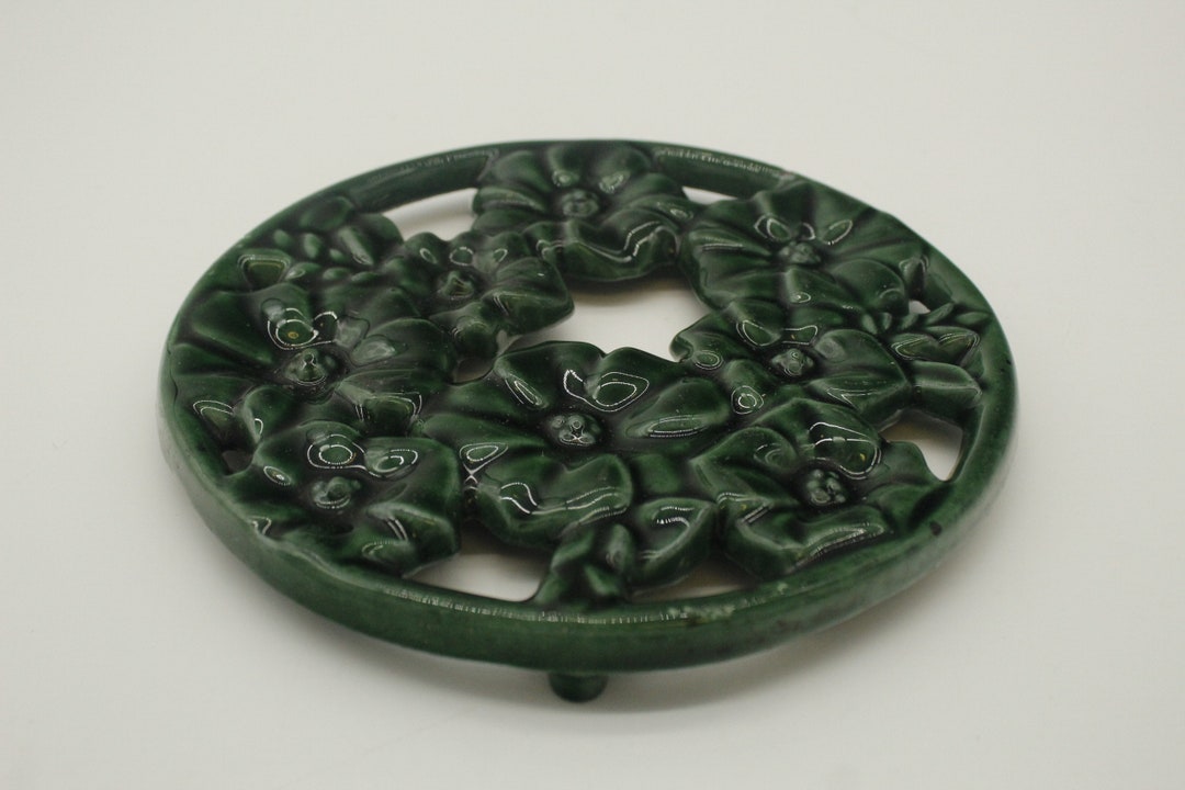 Vintage dessous de plat en fonte émaillée style Le Creuset