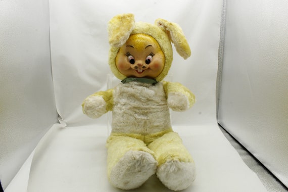 Vintage Rushton Yellow Bunny Rabbit Plush (V7641) - Etsy
