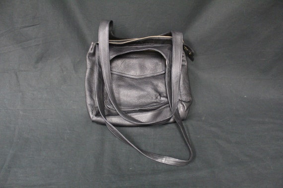 Vintage Fossil 1954 Line Black Leather 75082 Shoulder Bag - Etsy