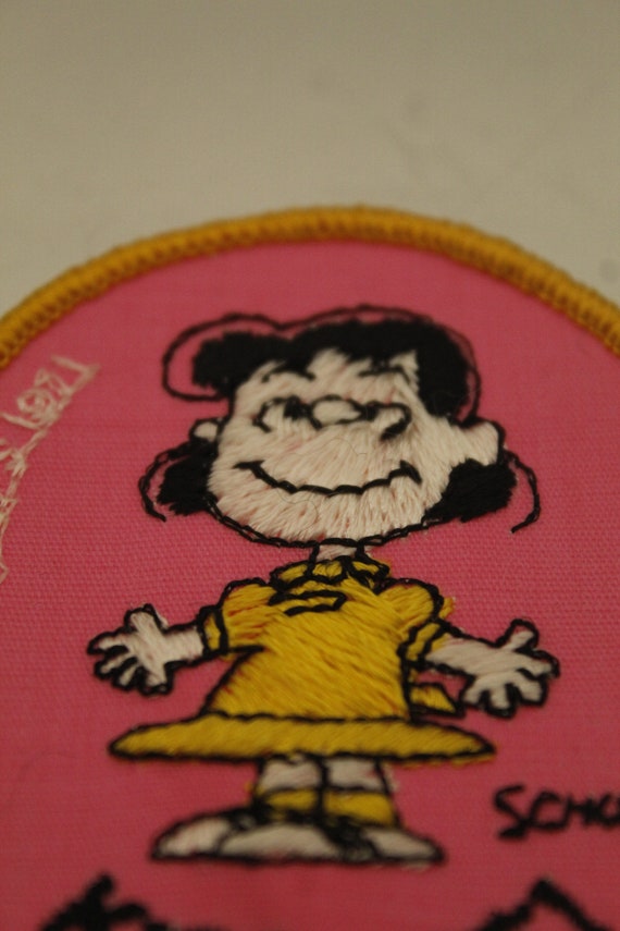 Vintage Peanuts Lucy Pink Sew on Patches (V10500) - image 6