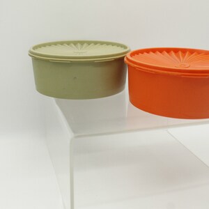 Vintage Green & Orange Tupperware Set of 2 (V8915) - Etsy