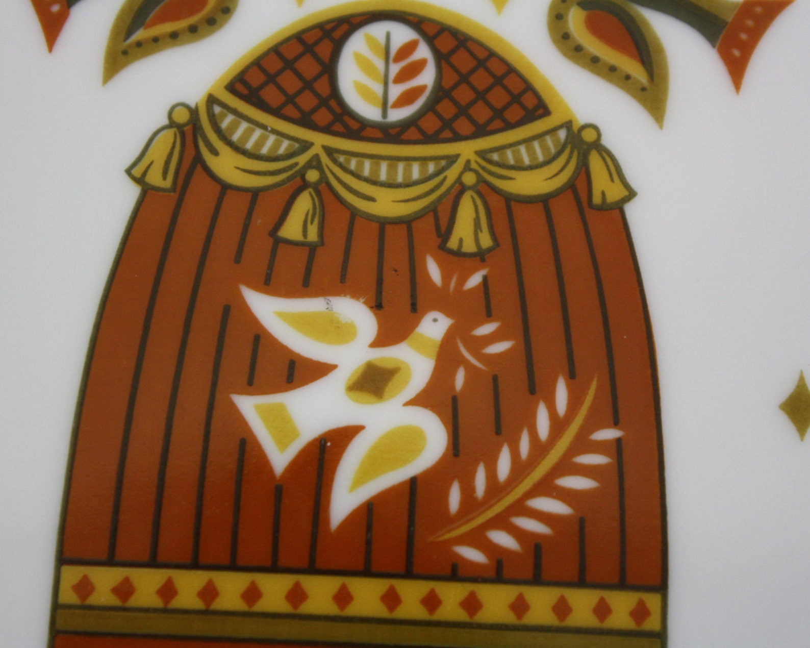 Vintage Briard 'bird Cage' Dinner Plate Etsy