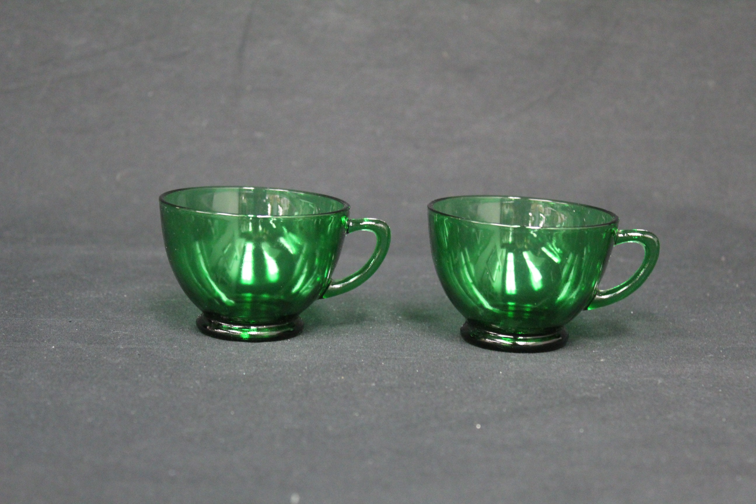 Pack De 2 Tasses En Verre Transparent Vert Pour L'eau, Café