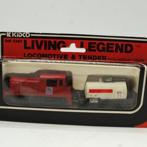 Vintage Locomotive & Tender Die Cast Toy Truck in Box (S3251)