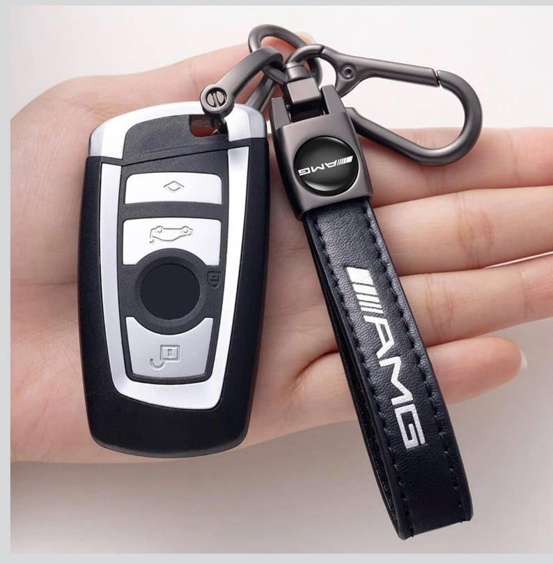 Mercedes AMG Keychain Leather - Etsy