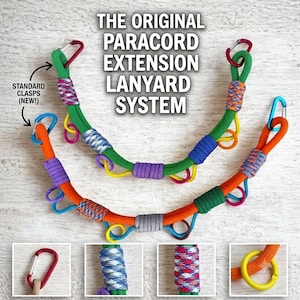 Rem för organisering av ryggsäcksutrustning | Paracord Daisy Chain Utility Loop | Kedja för utomhusryggsäckstillbehör | Gorpcore Ryggsäckstillbehör