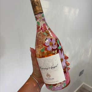 Hand Painted Occasion Alcohol Bottle