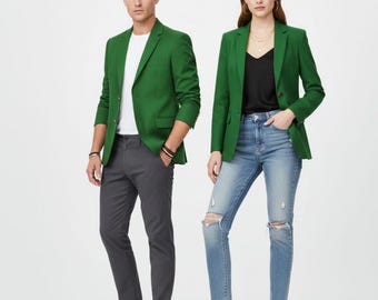 Unisex Iconic Green Golf Tournament Jacket, Handmade Masters Style Custom Logo Blazer
