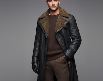 ブレードランナー 2049 コスプレコート：メンズ シアリングトレンチ