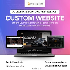 Full Custom Website Design + Development | Fast Delivery, Secure, SEO Optimized