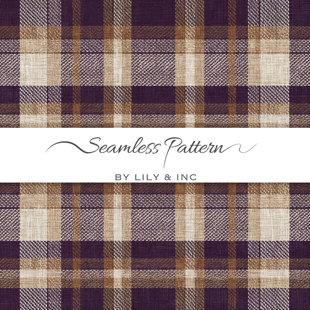 Rustic Plaid Seamless Pattern: Cozy Home Decor, Fabric Design (digital ...