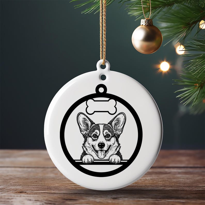 Dog Breed Ornament SVG Bundle: Laser Cut Christmas Decor (digital ...