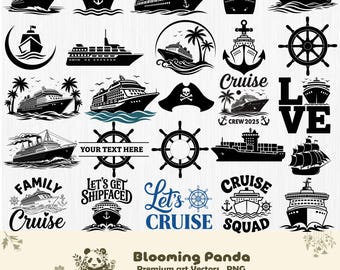Kryssningsfartygspaket SVG, Kryssningsfartyg SVG, Kryssnings-SVG, Kryssningssemester-svg, Yacht-svg, Båt-svg, Familjekryssnings-svg, Kryssningsfartygsclipart