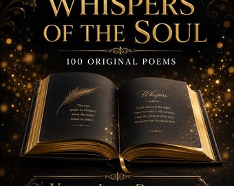 Livro de Poesia em PDF | 100 Poemas sobre Amor, Vida e Perda | Download Digital para Impressão | Coleção de Poesia Estética | Download Instantâneo | VaultLuxeDigital