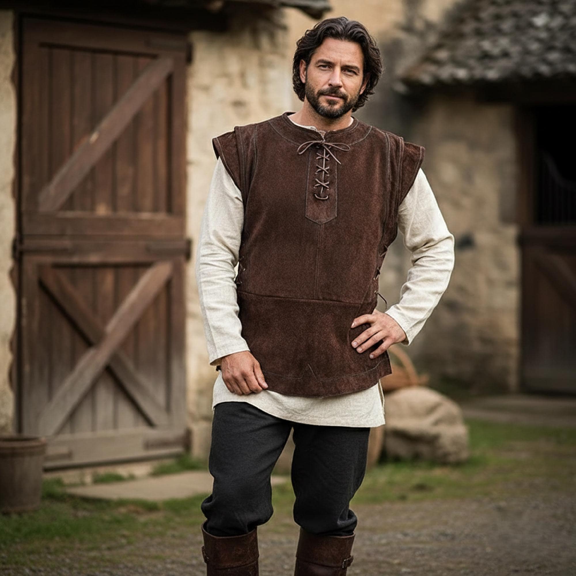 Medieval Viking Warrior Tunic Vest: Renaissance Faire Larp Costume - Etsy