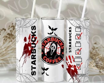 Starbucks Halloween Scream Tumbler: 20oz,30oz (Digital Download)