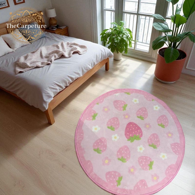 Strawberry Rug - Etsy