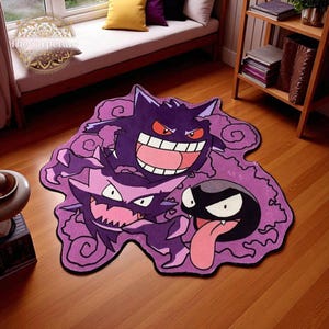 Anpassad tuftad matta – Personlig anime-matta, Snorlax Kaws estetisk matta, handgjord matta för vardagsrum och Halloween-heminredning