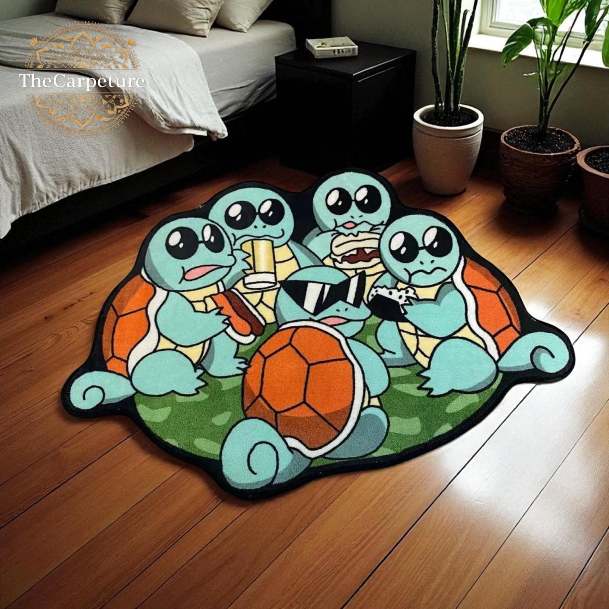 Custom Tufted Rug – Personalized Anime Carpet, Snorlax Kaws