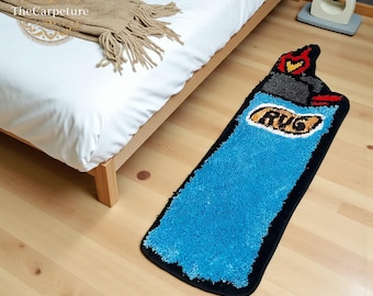 Lighter Shape Tufted Rug – Custom Aesthetic Carpet for Bedroom, Living Room & Bathroom | Unique Halloween Home Decor Gift for Her