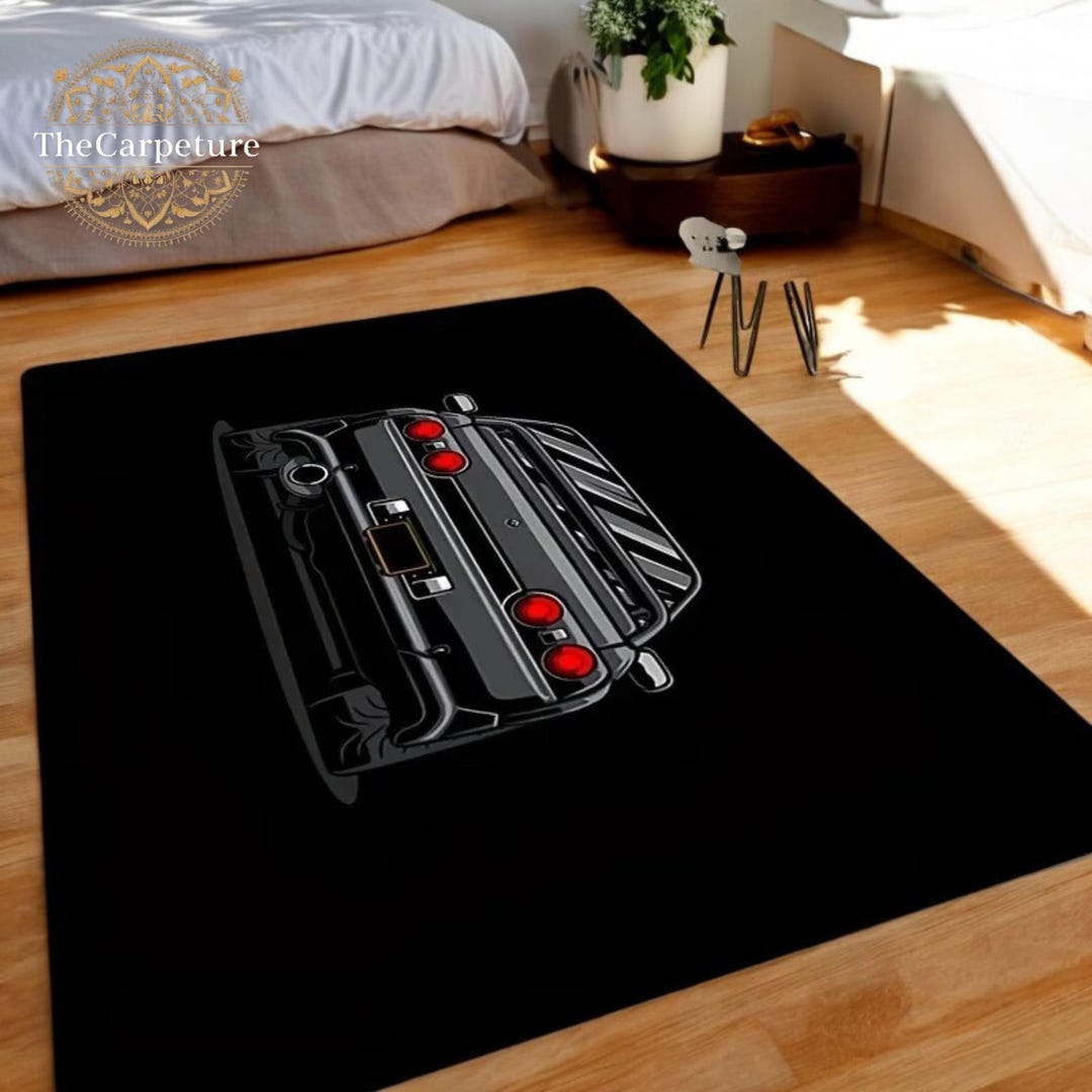 Unique Car Rug Creative Sports Car Tufted Rug – Custom Vikama Carpet, Soft Bedside Mat ...
