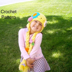 Rapunzel Hat Crochet Pattern PDF image 1