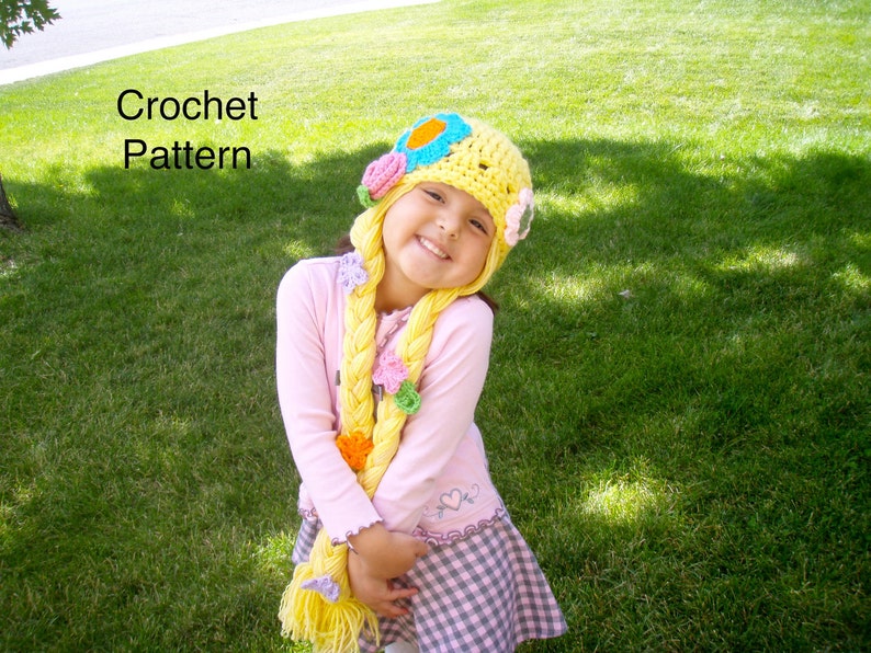 Rapunzel Hat Crochet Pattern PDF image 1