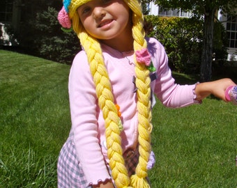 Rapunzel Crochet Hat Pattern PDF
