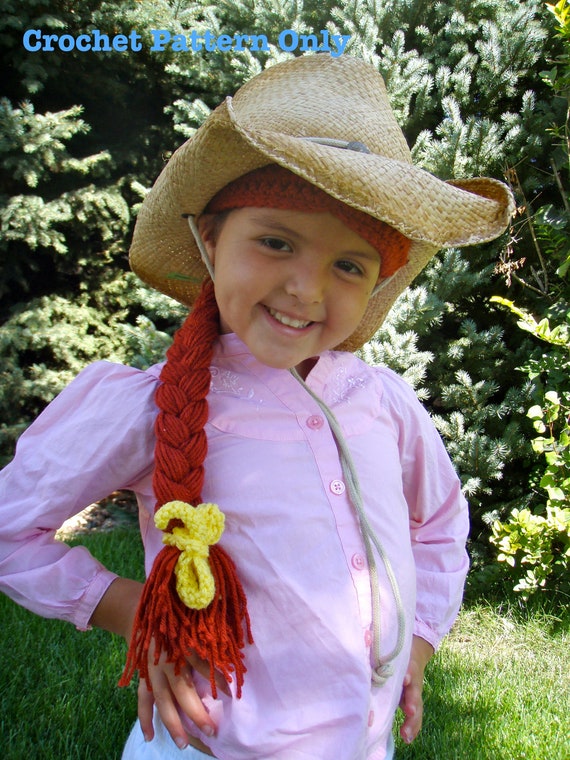 Jessie Toystory Crochet Hat Wig Pattern PDF Instant Download
