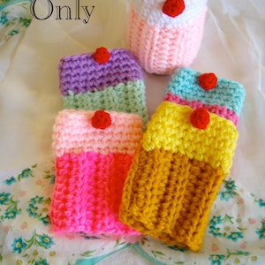 Crochet Cupcake Coffee, Tea or Adult Beverage Cozy PATTERN PDF