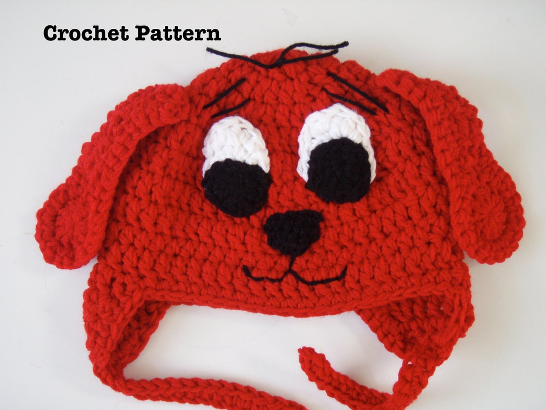 Clifford the Big Red Dog Crochet Hat PATTERN PDF Etsy