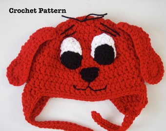 Clifford the Big Red Dog Crochet Hat PATTERN PDF