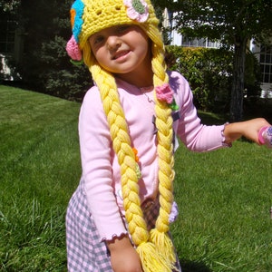 Rapunzel Hat Crochet Pattern PDF image 3